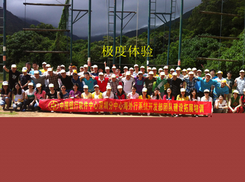 中国银行软件中心深圳团队拓展训练图片